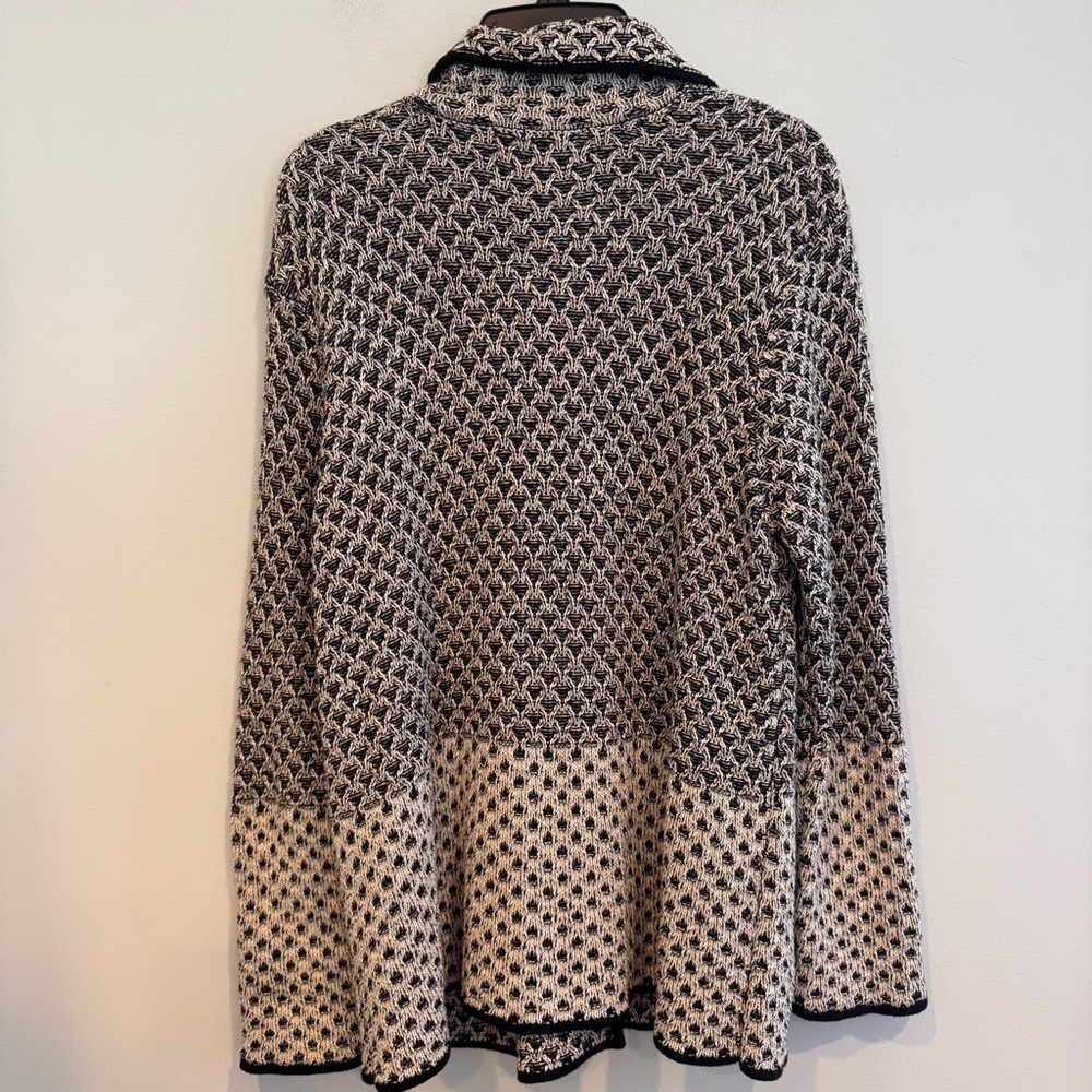 Habitat Cotton Black/White Button Sweater Size S - Picture 5 of 7